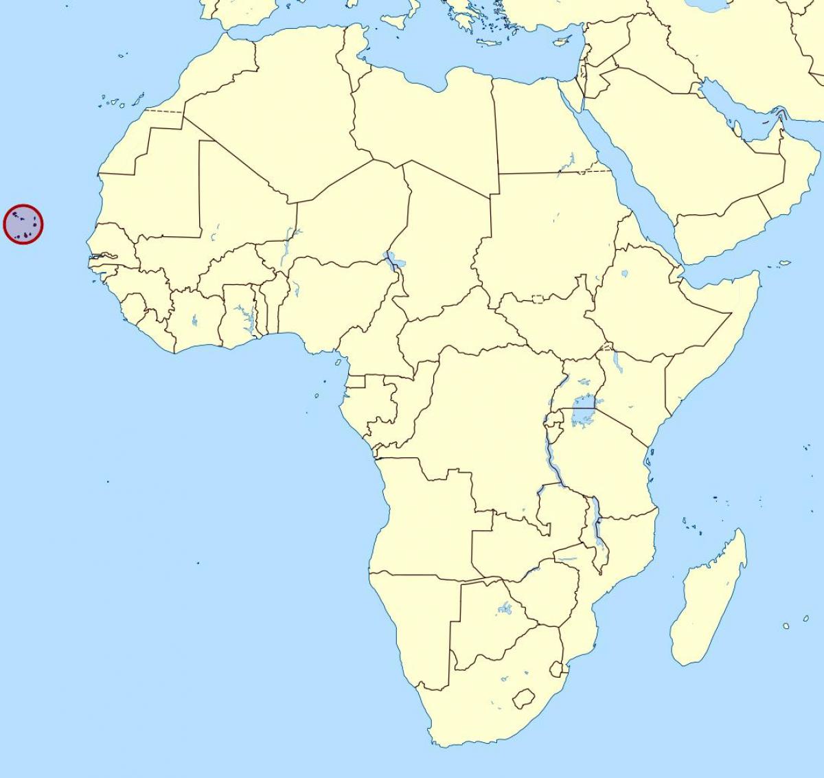 карта Кабо-Верде розташування на карті 