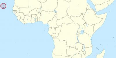 Кабо-Верде на карті Африки